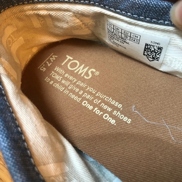 SOLD | TOMS | Blue Slip On Shoes - Picture 5 of 6